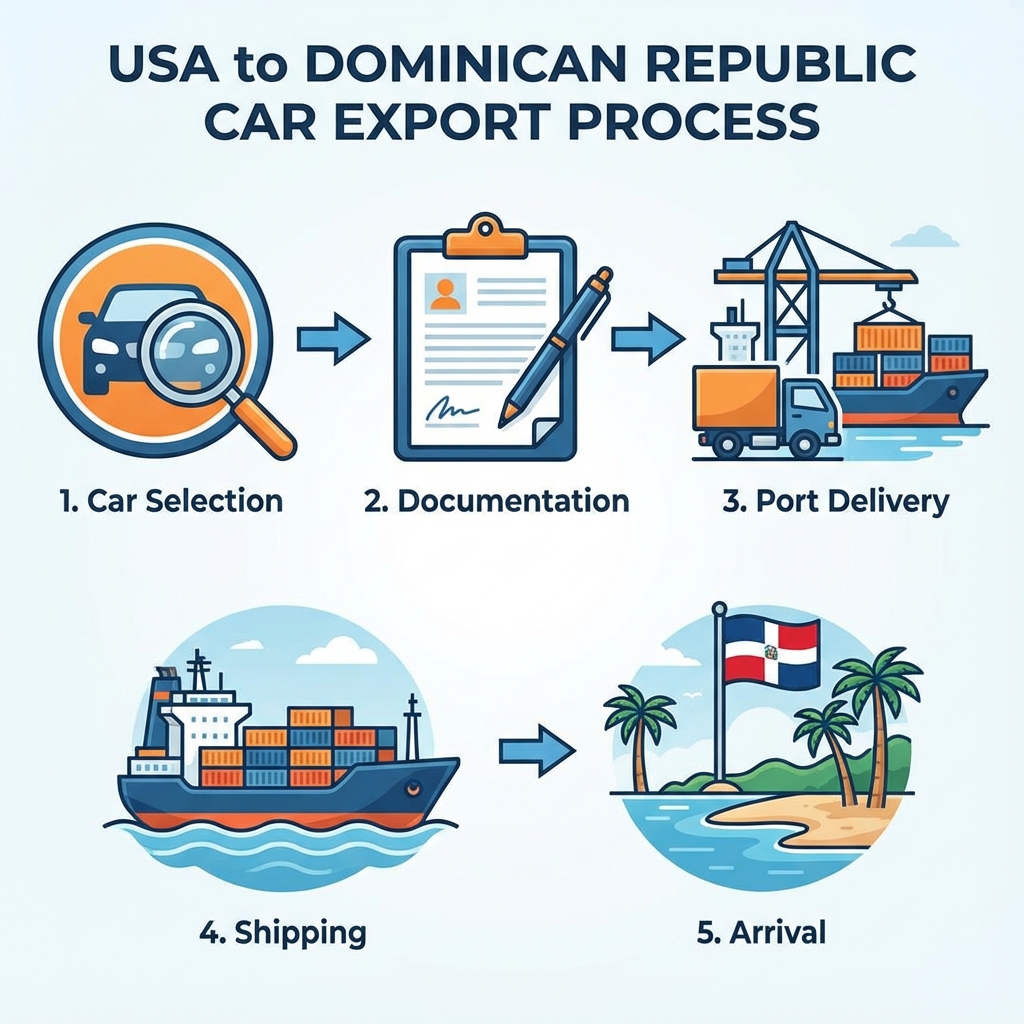 Proceso de Exportación: USA a RD